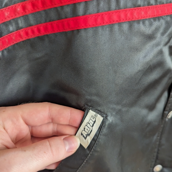 Vintage Ottawa Rough Riders Adjac CFL Varsity Bomber Satin Jacket Fits Medium - Picture 4 of 10